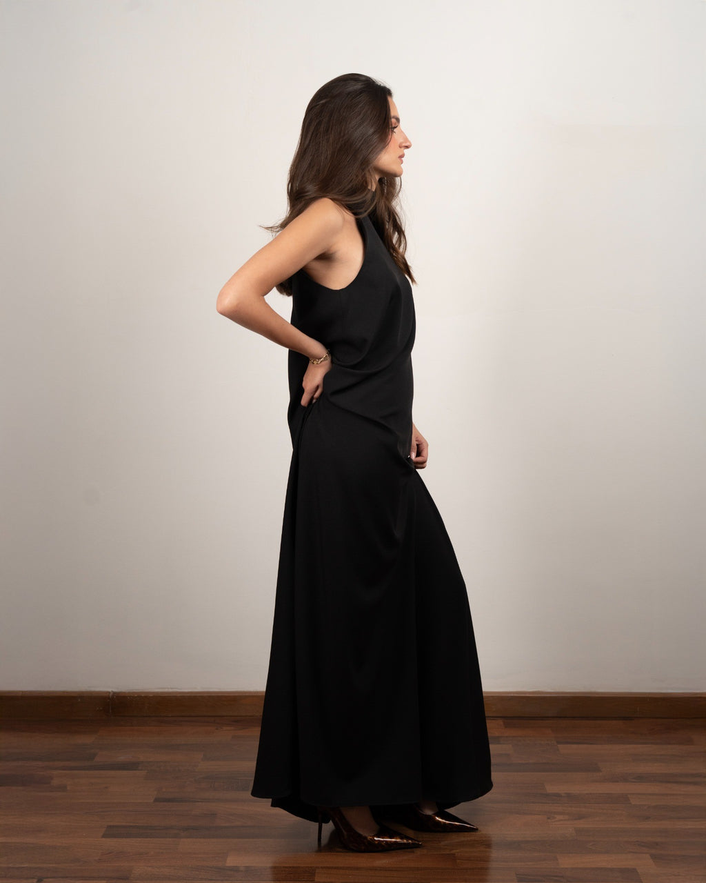 Black Valentina Maxi Dress