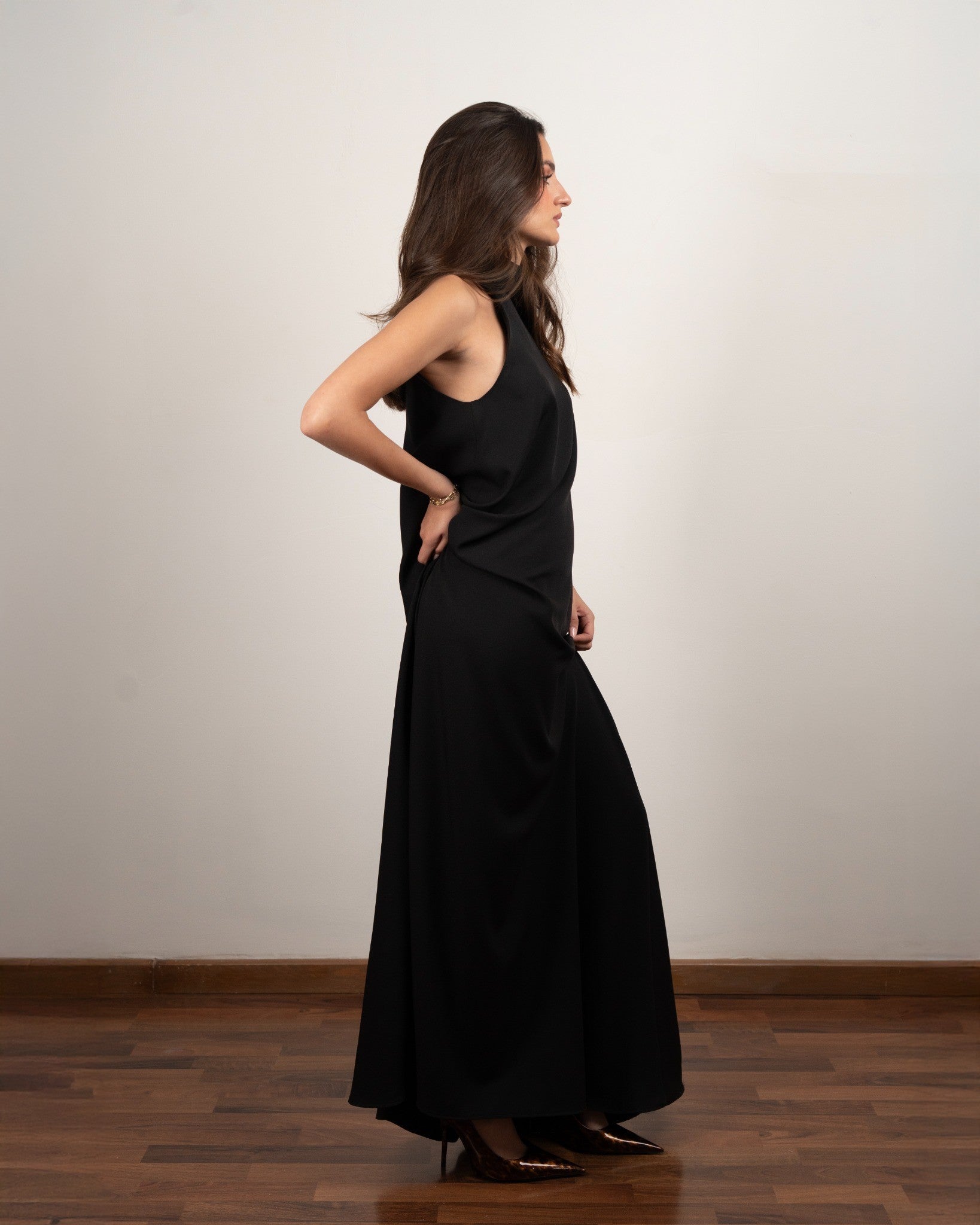 Black Valentina Maxi Dress