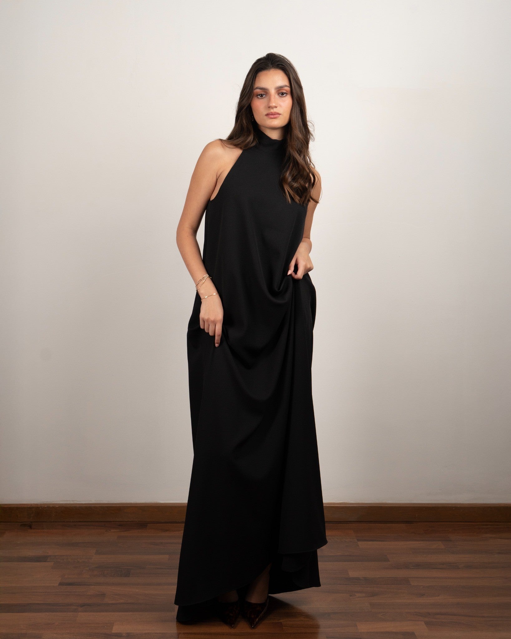 Black Valentina Maxi Dress